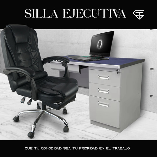 Silla De Escritorio Ejecutiva Ergonomica Todostore Con Reposapies Ajustable Útil Para Gamer O Trabajo