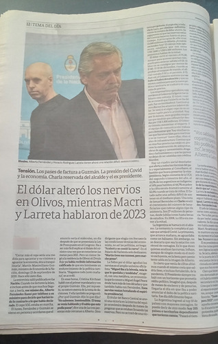 Clarín Pandemia 2020 Banderazo Schwartzman Ganó A Nadal 20/9 (Usado)