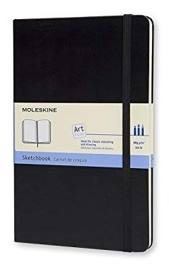 Moleskine Art Plus Cuaderno De Bocetos, Grande, Llanura, Neg