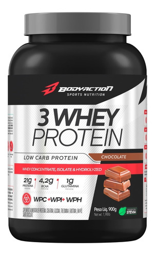 Whey Protein Whey 3w 900g - Body Action