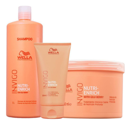 Kit Wella Pro Invigo Enrich - Sh E Másc E Creme