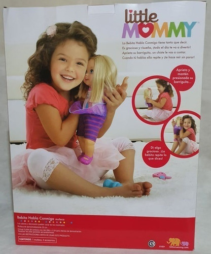 Muñeca Little Mommy Bebita Habla Conmigo - Parlante Mattel