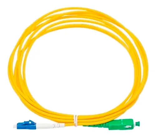 Lc/sc-apc 3 Mt Simplex Monomodo Fibra Óptica Patch Cord