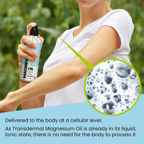 Aceite De Magnesio Essentiallybased 100% Puro 355ml