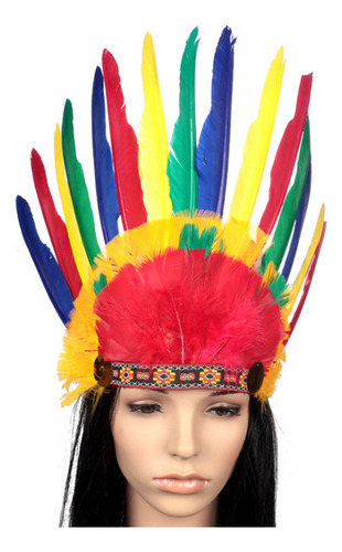 Máscara De Cosplay De Plumas De Color Salvaje