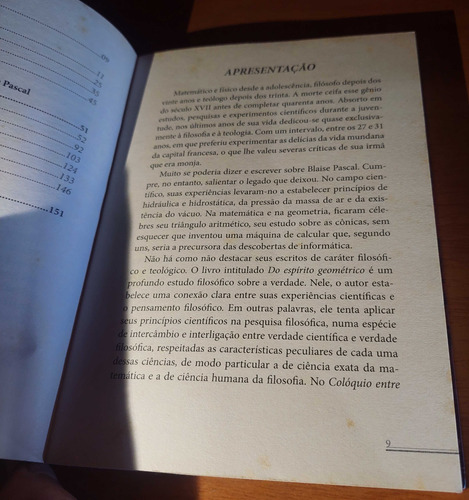 Pascal: Cientista E Filósofo Místico, De Antonio G. Da Silva. Editora Escala Em Português (Usado)