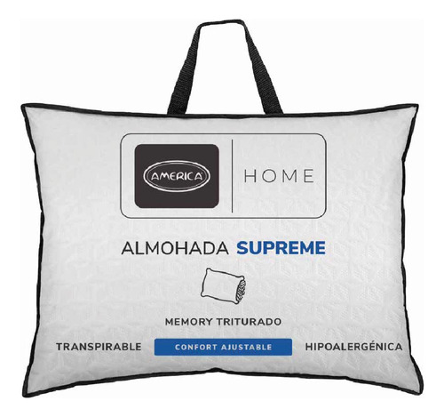 Almohada América Home Supreme Memory Foam Transpirable Blanco