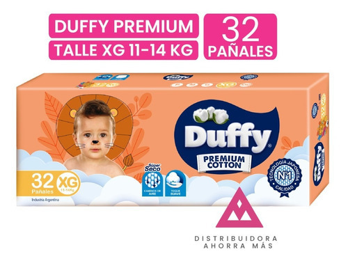Pañales Bebes Duffy Premium Cotton Xg Género Sin género Tamaño Extra grande (XG