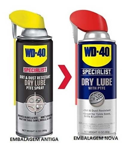 Imagem 3 de 3 de Óleo Lubrificante Seco Para Corrente 400 Ml Dry Lub Wd40