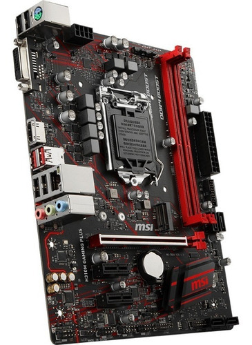 Placa madre Msi H310m Gaming Plus Lga 1151 8ª generación H310 12x, color negro