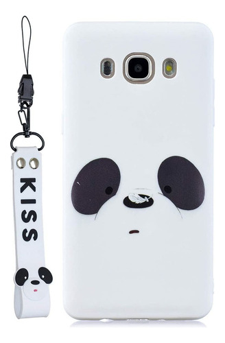 Funda Panda Para Samsung Galaxy J5 (2016) Con Dibujos Animad