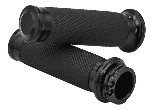   Motorcycle Hand Grips Black Handlebars Compatible For...