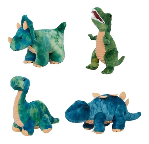 Peluches Dinosaurios Promo X 4 Unid. Rex Trice Diplo Stego