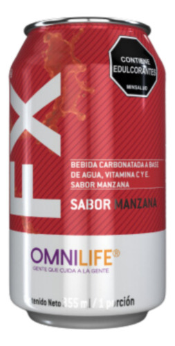 Fx De Omnilife  6 Latas Sabor Manzana