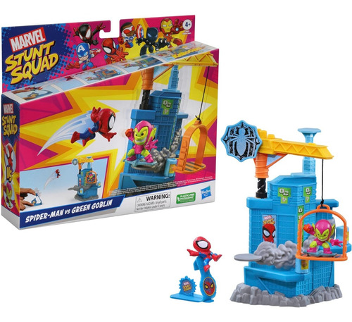 Juego Miniatura Spiderman Stunt Squad De Marvel Hasbro