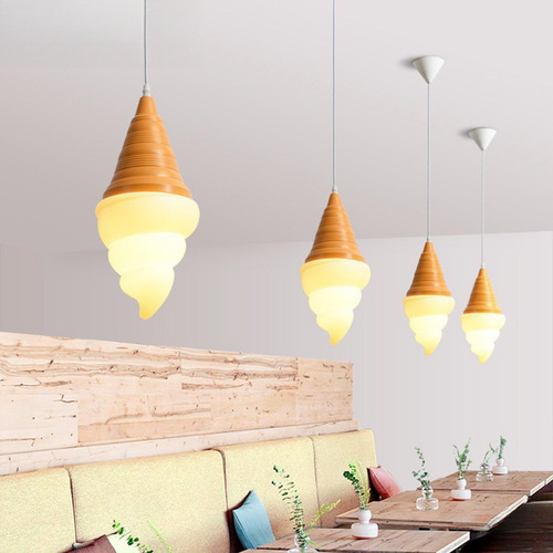 Lustre De Sorvete Minimalista Luz De Teto Luzes Luz Branca