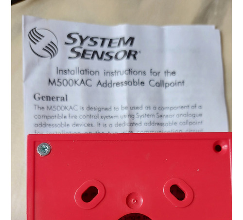 System Sensor Accesorio Tapa Trasera M500kac Address