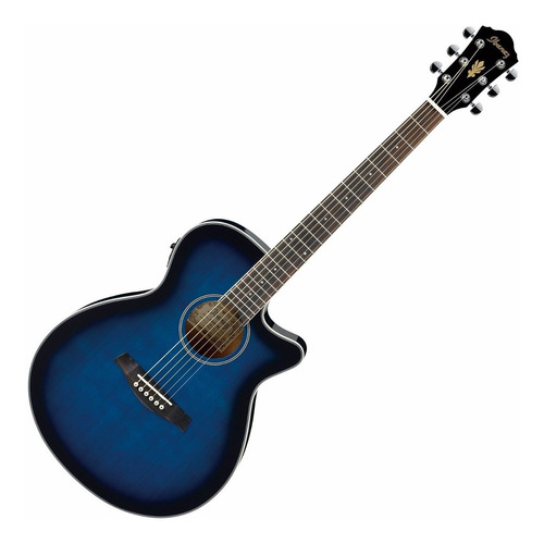Guitarra Electroacustica Ibanez Aeg8e Tbs Azul