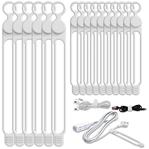 Silicone Cable Ties Cord Organizer For Cable Management...