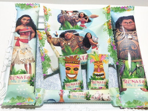 Golosinas Personalizadas Moana Candy Bar 40 Golosinas.