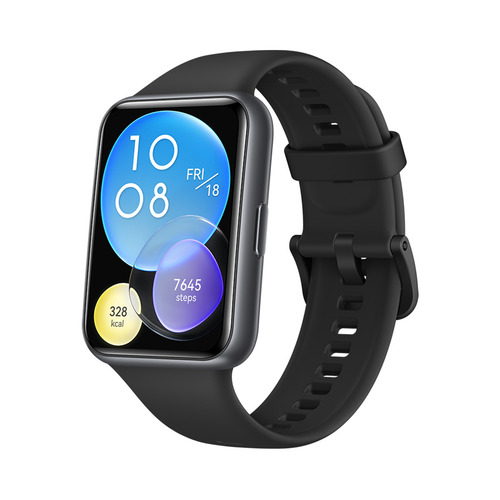 Imagen 3 de 12 de Huawei Watch Fit 2 Active 1.74" caja de polímero midnight black, malla midnight black de silicona