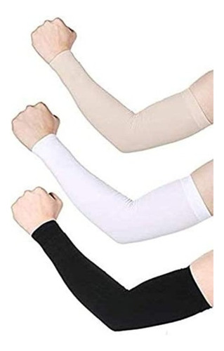 Mangas De Protección Solar Deportivas For Mujer 3 Pares