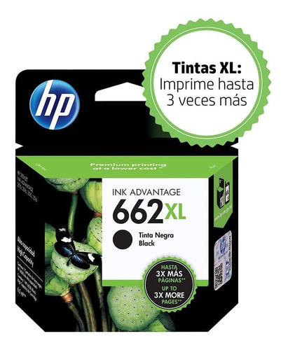 Tinta Hp 662xl Negro Original