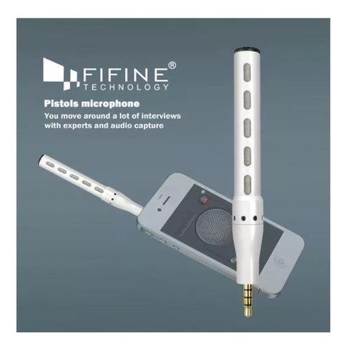 Imagen 3 de 10 de Micrófono Fifine I-30 Boom Condenser Para Smartphone Trrs