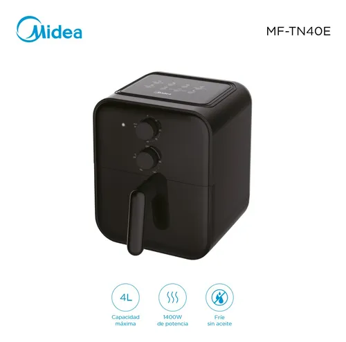 Freidora Midea Mf-tn40e Ls Home Negro