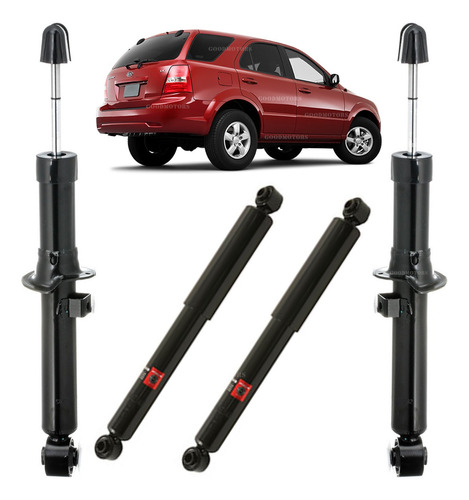 Kit Amortiguadores Para Sorento 2.5 2006 - 2007 Del + Tra