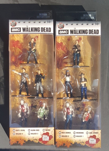  Nano Metalfigs  Walking Dead 2 Paquetes De 5