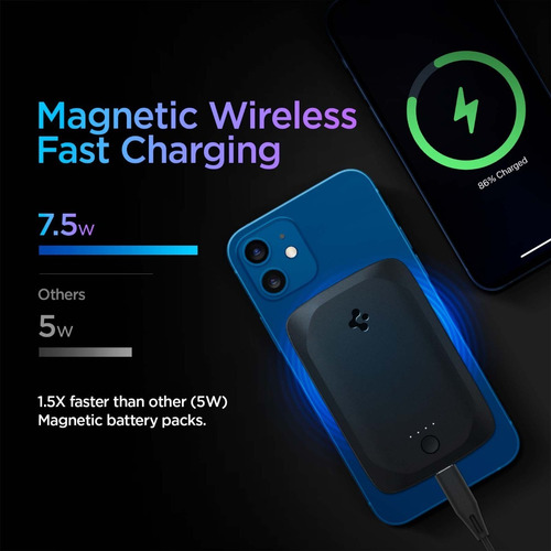 Imagen 3 de 7 de Cargador Portatil Spigen Archybrid 7.5w Compatible Magsafe