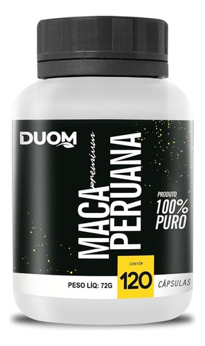 Maca Peruana 100% Pura Linha Premium 1200mg Duom 120 Capsula
