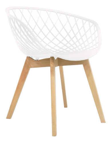 Silla De Diseño Alma Blanca Bonno