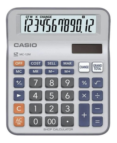 Calculadora Casio Mc-12m Agente Oficial C