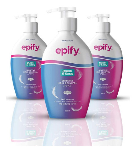 Crema Depilatoria Epify Para Piel Sensible - 3 Paquetes