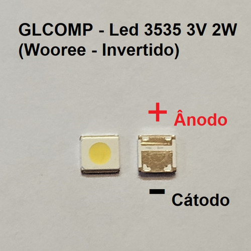 Led Smd Tv 3535 3v 2w Wooree Inv. Cce Philips 100 Pçs  Carta