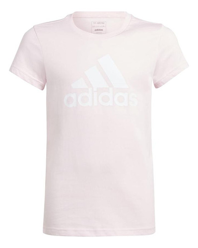 Polera Niña adidas Essentials Logo Grande Rosado