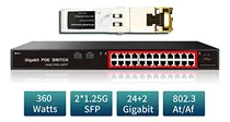 Comprar Conmutador Poe De 26 Gigabit+módulo Sfp Gigabit-t Rj45, 24 G