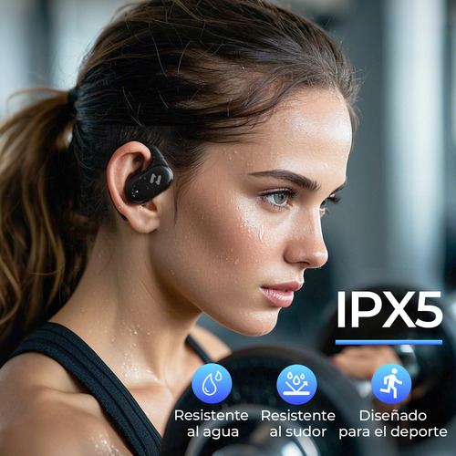 Audífonos Inalámbricos Deportivos Bluetooth App Con Ganchos