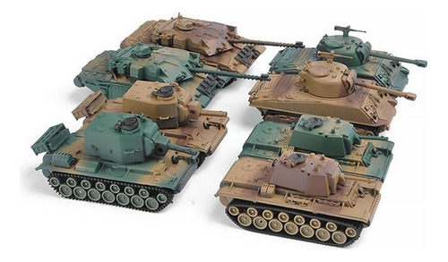 Yi 2x Juego De 8 Kits De Montaje De Tanque 4d 1:72 Juego De