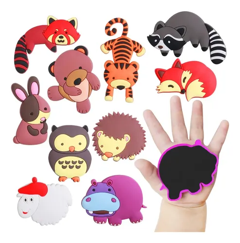 Imanes De Nevera Para Niños - Set De 20 Animales Coloridos, Seguros Y Educativos Para Decorar Y Aprender