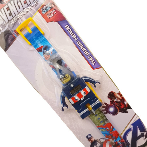 Reloj Digital Infantil De Súper Heroes Capitán América