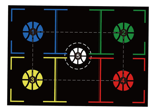 Tapete De Práctica De Baloncesto Para Mejorar 107cmx76cm