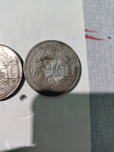Moneda Antigua De 50 Pesos 1982.
