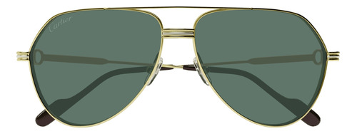 Lentes De Sol Cartier Ct0303s-004 61 Dorado Hombre