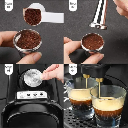 Cápsulas Reutilizables De Acero Inoxidable L'or Barista Lm80