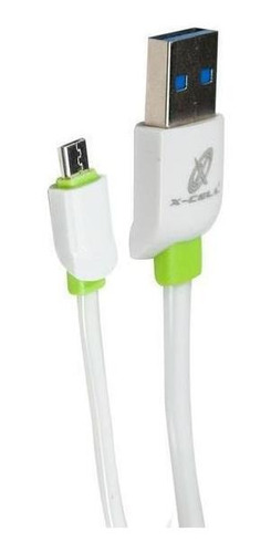 Cabo Usb X Micro Usb Flat 3.0 2m Branco X-cell