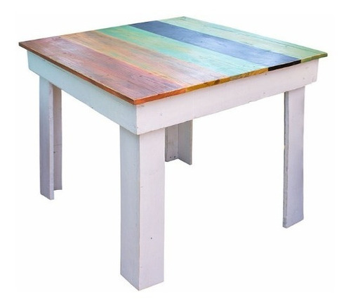 Mesa De Comedor Chamisero Ii  75x75x75 Madera Pantano Pallet