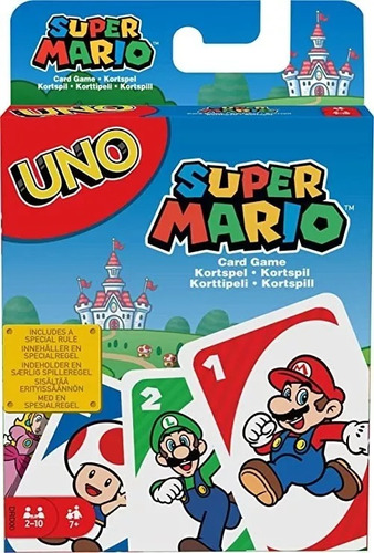 Cartas Uno De Super Mario Bros Juego De Mesa Interactivo